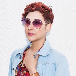 Accessories - Retro 70s Pink Ombré Metal Frame Sunglasses Accessories - Retro 70s Pink Ombré Metal Frame Sunglasses